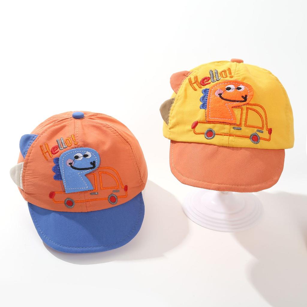 Children's Dinosaur Baseball Cap Boy Cartoon Embroidered Baseball Cap Cute Multi-color Girl Hat