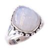 Natural Rainbow Moon Stone Gemstone Handmade 925 Sterling Silver Ring S.7 f3H18