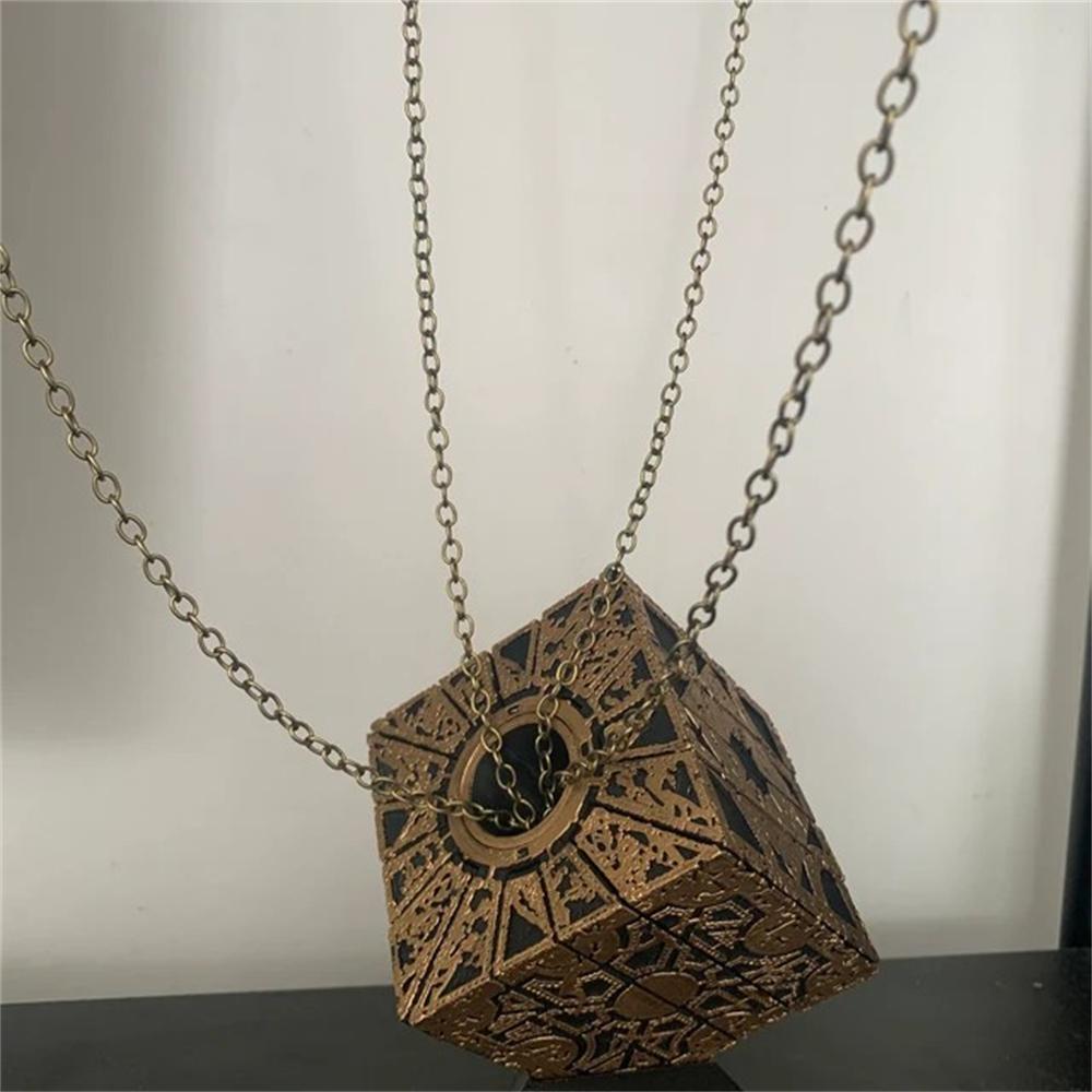 1:1 Hellraiser Puzzle Box Moveable Lament Horror Terror Figures Film Serie Cube Models Creative Detachable Puzzle Box Toy