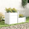 Raised Garden Bed 3-Tier Stackable Garden Bed with Open Bottom, Modular Herb Bed DIY Assembly Plastic