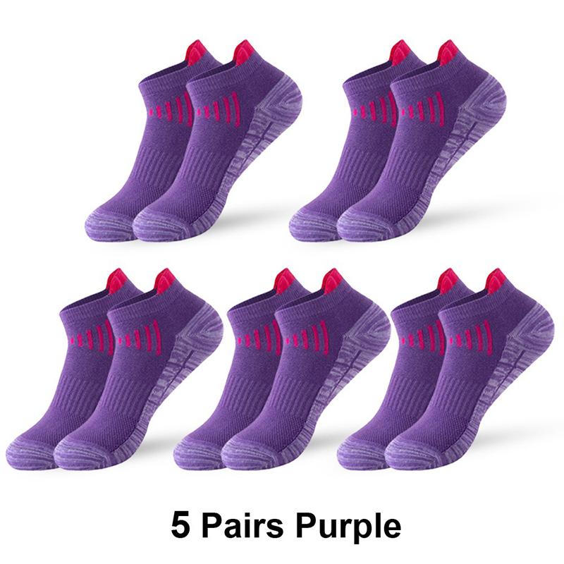5 Pack Womens Ankle Socks Athletic Cushioned Breathable Performance Sport Tab Cotton Quarter Women's Running Socks