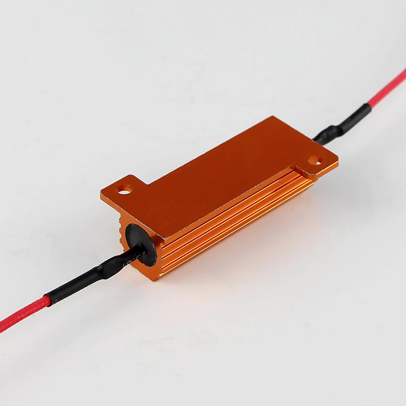 2PCS/4PCS 6ohm 50W Load Resistor Canbus For LED Bulb Reverse Light Turn Signal Lamp Brake Light Headlight Anti-Flashing Decoder