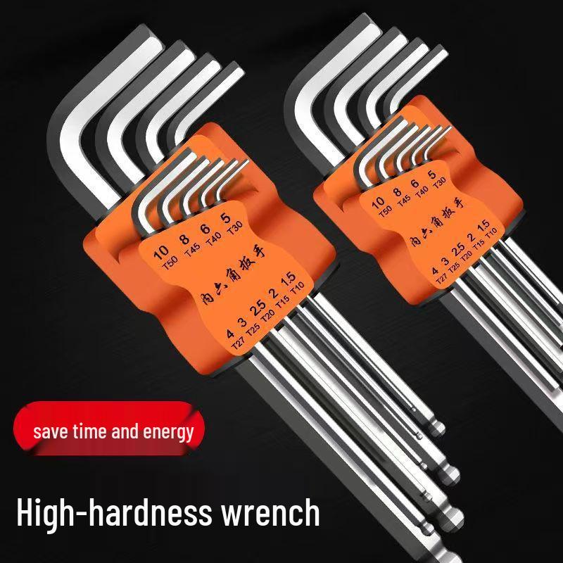 Hex Key Set Torx Inner, 6-Point, High Hardness