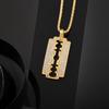 Hip Hop HOPHIP Jewelry Razor Blade Pendant Necklace