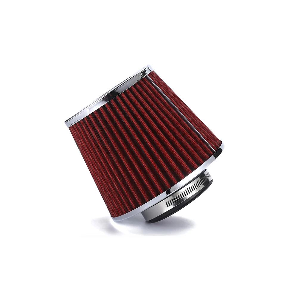 76mm Auto Umgerüstet Winter Pilzkopf Luftfilter Ansaugrohr Filter High Flow Hoch Kaltluftfilter Aluminium Rohr Kit