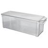 Clear Organizing Bin Large Capacity Transparent Food Grade Plastic Multifunction Portable Durable