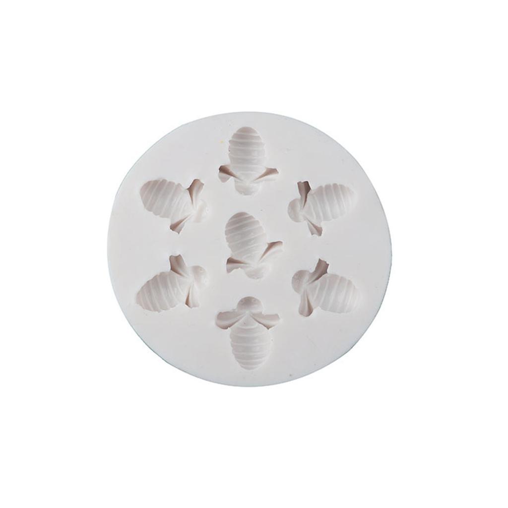 3/7-cavity Bee-Candy Fondant Molds Bubble Little-Bee Shape Baking Silicone Molds for Cake-Decoration Chocolate Crafts
