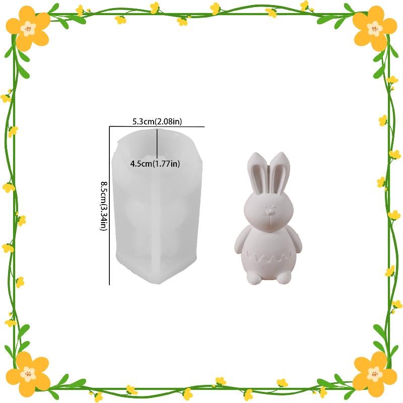 

Silicone Mold Easter Eggshell Rabbit Gypsum Decorative Mold Home Desktop Atmosphere Decoration Festival Gift Resin Gypsum A2
