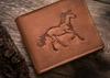 Portafoglio da uomo in pelle N992-CHM-HORSE-BL COGNAC