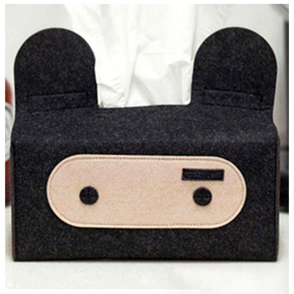 

Cute Tissue Box Cover Cartoon Felt Bag New Decorative Tissue Box Holder