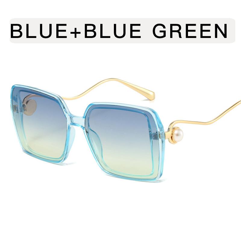 Square Shape Sunglasses for Women Pearl Decoration Big Size Women's Sun Glasses Travelling Driving Sunglass Women