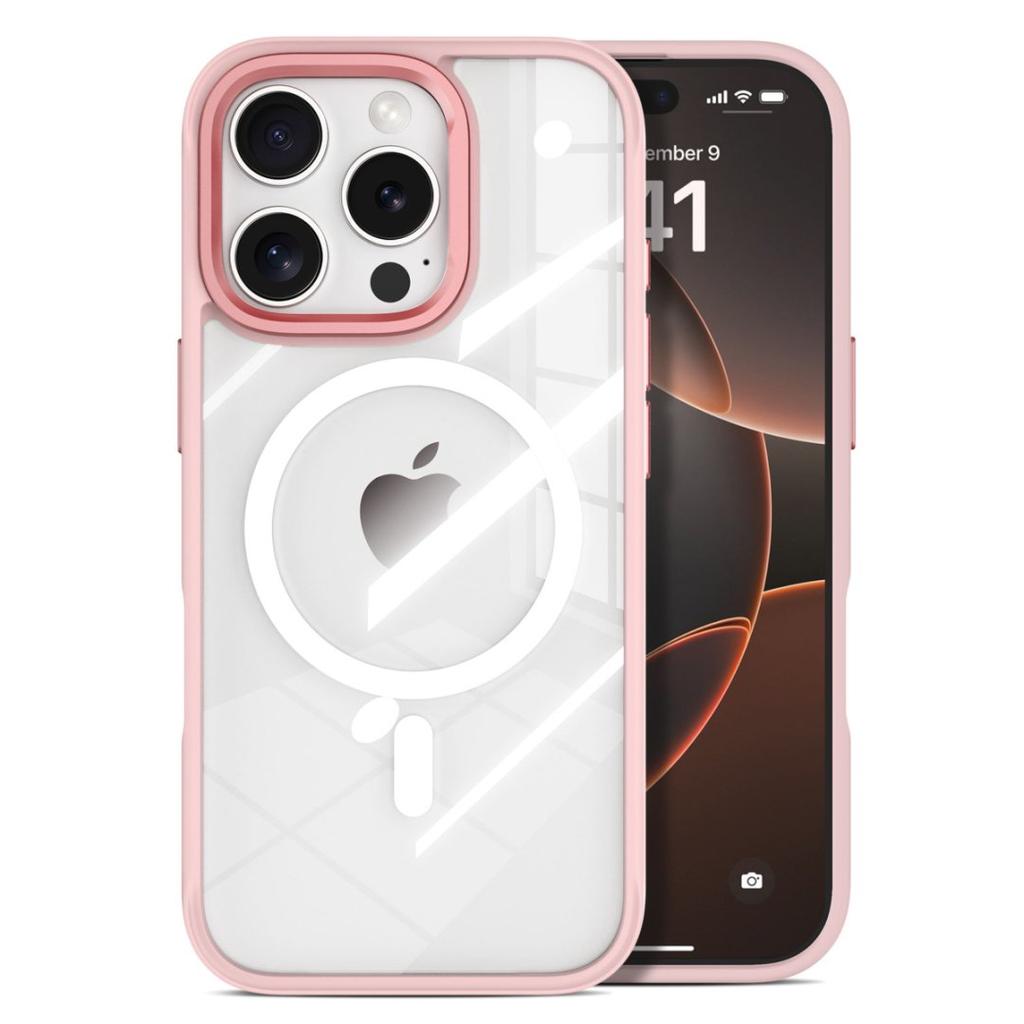 For iPhone 16 Pro Case Compatible with MagSafe TPU PC Phone Back Cover Without Backplate