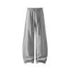 Amerikanische Retro-Hanf-Imitation Old Money Style Krummsäbelhose Sommer dünn Herren Falten-Spleiß-Freizeithose