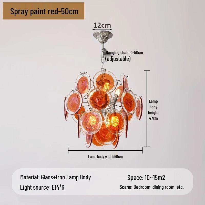 Elegant Vintage Ink Green Glass Chandelier for Living Room or Master Bedroom