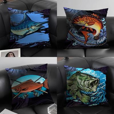 Popular Gear Brand BBerkleys Cushion Cover Natural Linen Organic Fabric DoubleSided Printing Sofa Home Decor Gift Pillow Case