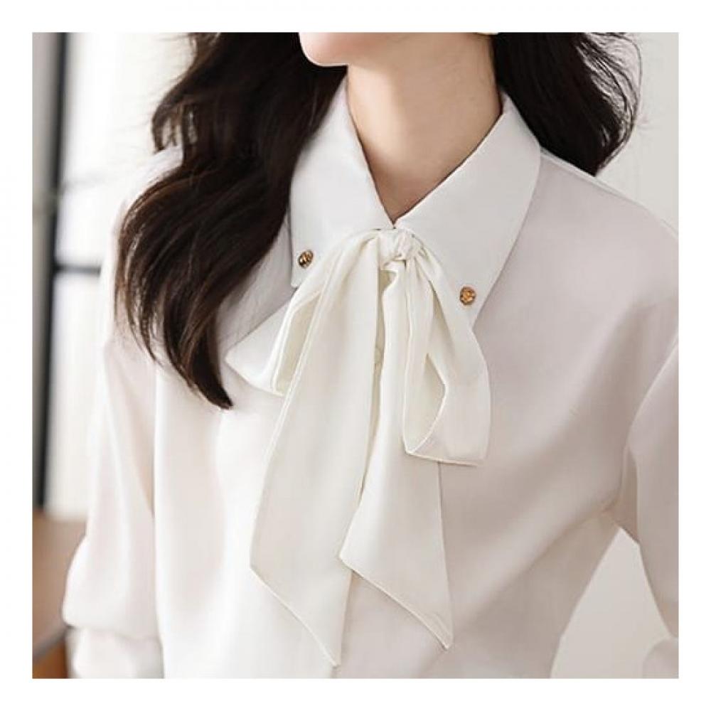 Navava Women Ribbon Collar Blouse Nb2018