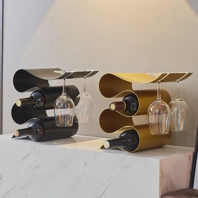 Portabottiglie di Vino Rosso Moderno di Lusso - Design Semplice di Alta Gamma con Credenza da Pranzo e Porta Bottiglie - Spedizione Gratuita