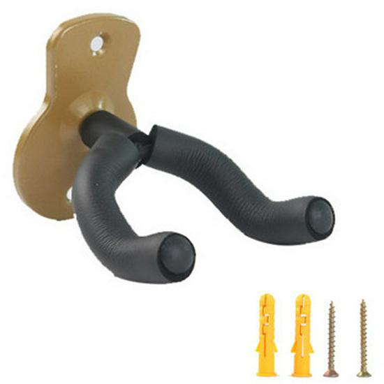 Wooden Wall-Mounted Guitar & Ukulele Hanger with Metal Hook for Hulusi and Erhu