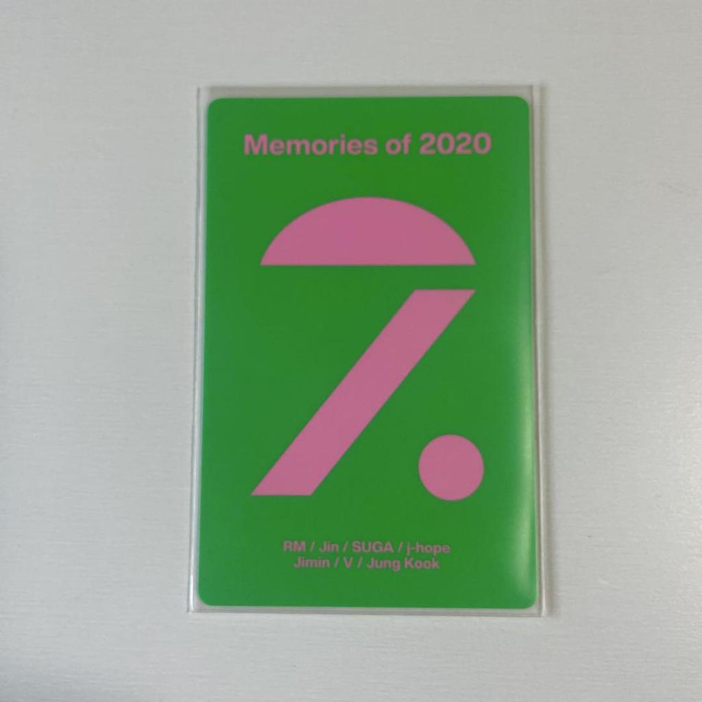 [USED] BTS Jungkook Memories of 2020 DC trading card