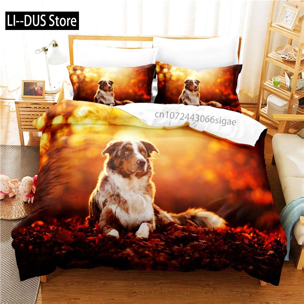 

Beautiful Dog Bedding Set Duvet Cover Set 3d Bedding Digital Printing Queen Size Bedding Set Fashion Design EU Single(135*200cm)3pcs
