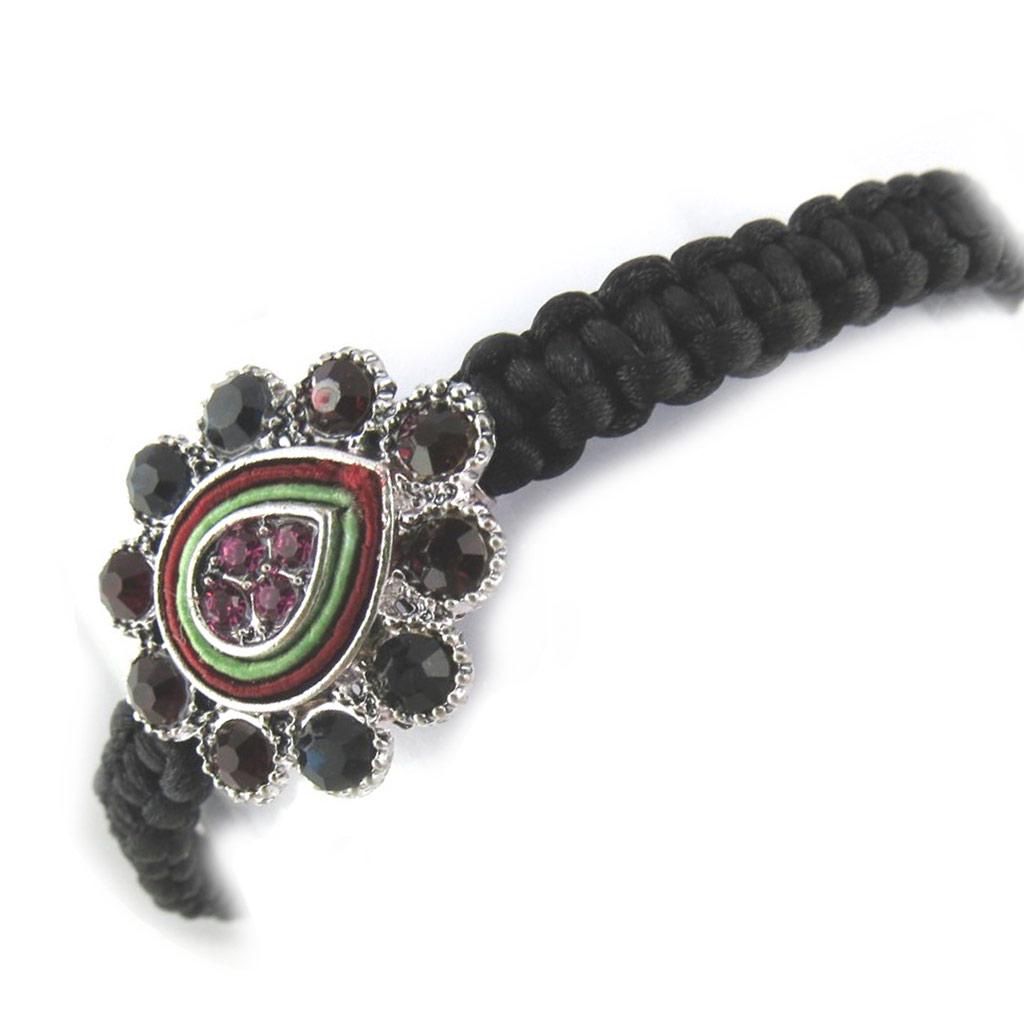 Les Trésors De Lily [N0738] - Red Shamballa Bracelet 'Sissi'