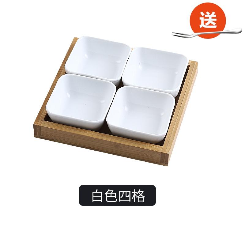 Kreativní keramická mřížková mísa na ovoce, talíř na svačinu, servírovací tác, japonská malá miska s podnosem, domácí stolní tác na sušené ovoce a svačiny