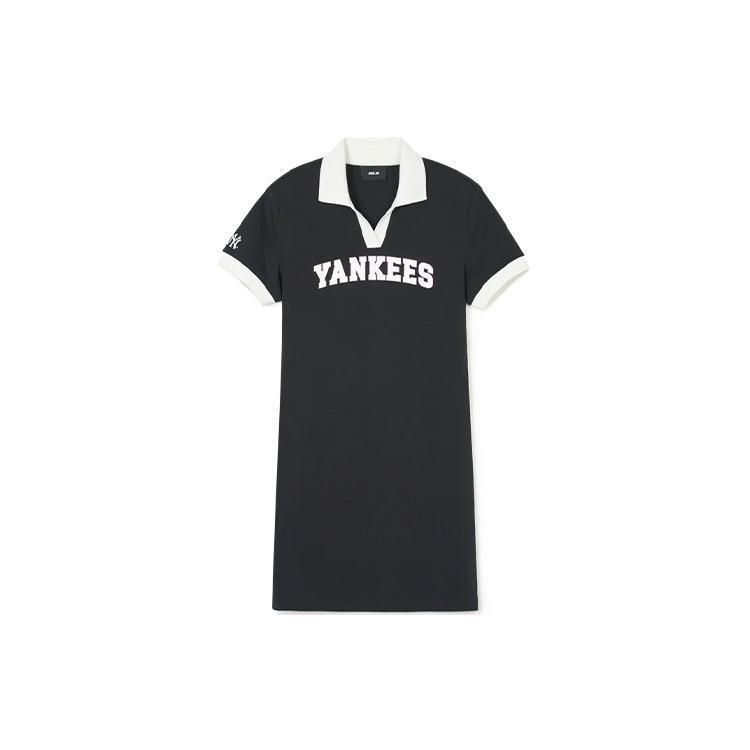 

Новое женское платье с коротким рукавом MLB SS24, черное 3FOPV0143-50BKS XS