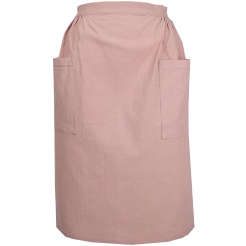 

Very Berry Salon Apron, Made in Japan, Solid Color, Loose Fit, Pink