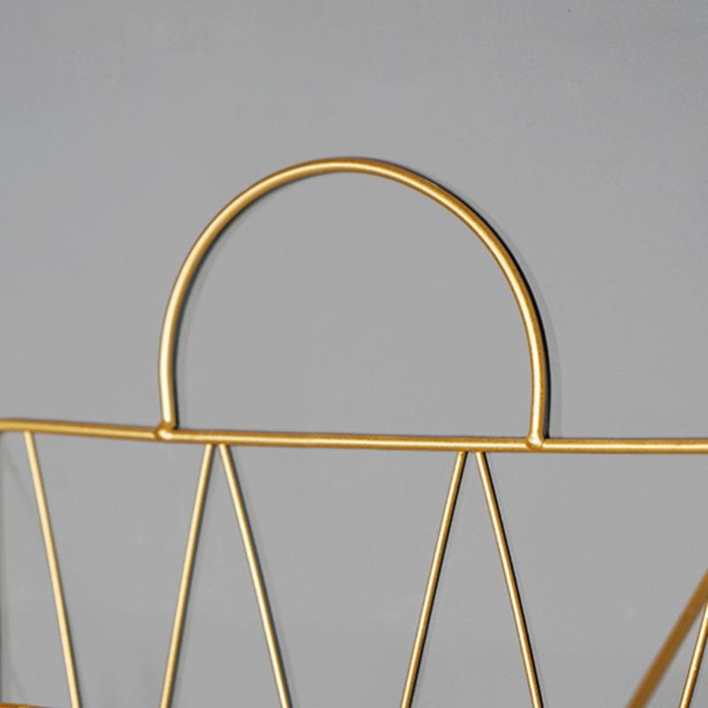 Exquisiter Zeitschriften-Organizer-Halter aus Eisendraht mit robuster Aufhängehalterung, hochbelastbarer Eisen-Akten-Buchhalter, Wandornament