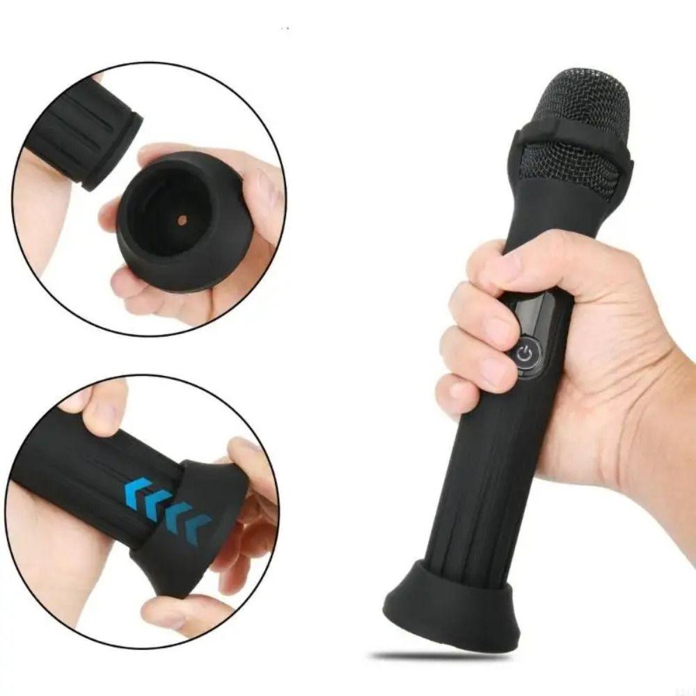 Black Microphone Silicone Case for for JBL Wireless Microphone Stand Accessories