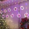 USB Powered LED Christmas String Lights with 8 Lighting Modes Santa Star Fairy Lights for Xmas Tree Window Party & Indoor Decor