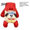 Puppy Winter Wear with Raincoat Windproof Pet Jumpsuit Waterproof Hooded Dog Four-Leg Jacket Ears Cute