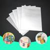 5Pcs Shrink Plastic Sheets Thermal Heat Shrink Film Translucent Sheets Blank Shrink Art Film Paper For Diy 14.5X20Cm 20X29Cm