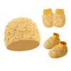 Newborn Baby Hat, Baby Hood, Male and Female Children, Spring and Autumn Baby, Pure Cotton Hat, Gloves, Foot Covers