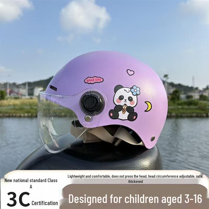 Ultra-Light Breathable Kids' 3C Electric Vehicle Helmet with Sun Protection, for Boys & Girls