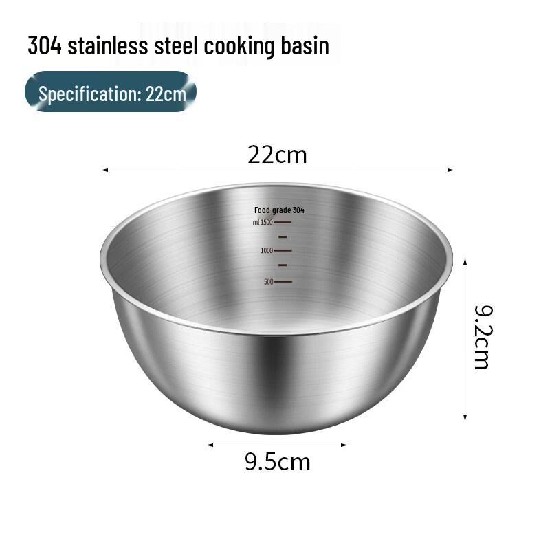 ZISIZ 316 Stainless Steel Salad Bowl