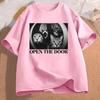 Funny Cat Gang Open The Door Meme Graphic Tshirts Unisex Unisex Vintage Fashion Summer Cotton T Shirt High Quality Classic T Shirts