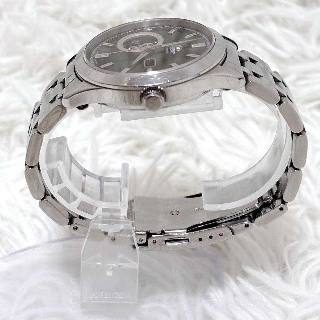 Used Orient DB05-C2 Automatic Watch Open Heart See-through Caseback Black Dial ORIENT Mechanical World Stage Collection