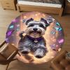 1PC Butterfly, Dog, Fantasy Round Chair mat Area Rug - Non-Slip, Floor Mat for Office, Bedroom, home decor Christmas Gift c0528090