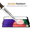Verre trempé intégral pour Samsung A22 5G (6,6") Pack de 4 Films Ecran Noir Haute résistance Anti trace