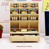 Multi-Functional Pen Holder Small-scale Desktop Household Multi Grid Design Environmentally Friendly and Practical Storage Box