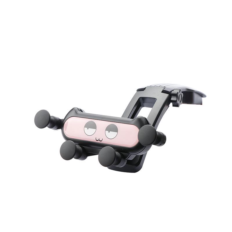 Gravity Sensing Car Phone Holder - Cute, Non-blocking, Multi-functional Cartoon Design for Vehicles