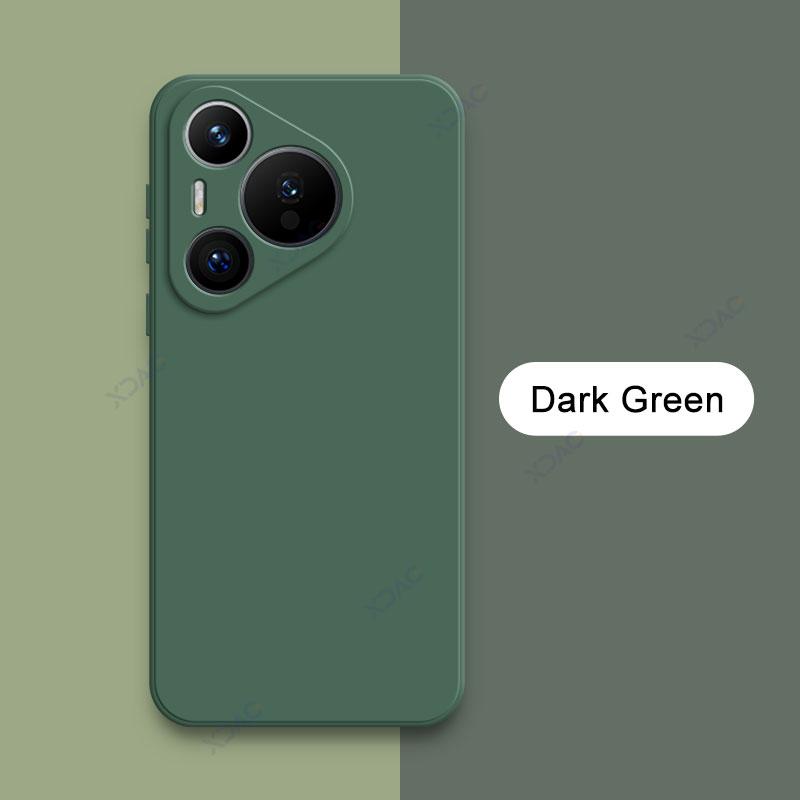 Luxury Square Liquid Silicone Phone Case for Huawei Pura 70 Pura70 5G 360 Protective Cover HuaweiP70 P70 Double Liner Soft Coque