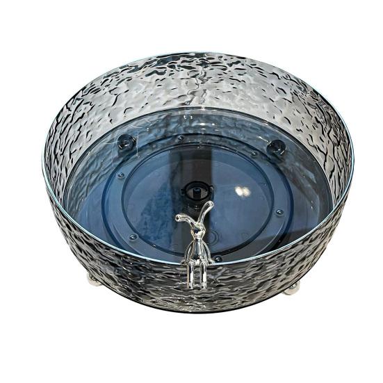 Rotating Snack Tray for Coffee Table 360-degree Spinning Fruit Nut Serving Platter Deep Edge Large Capacity Space-Saving Candy Holder