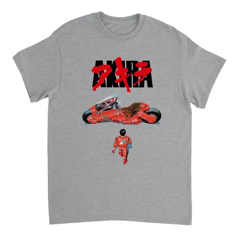 Anime Printed Cotton T-shirt Retro Y2K Style Top Crew Neck High Quality T-shirt Sports Cotton Streetwear Casual Loose Unisex