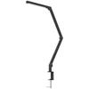 Desk Lamp, Adjustable Brightness and Color, Metal Clamp, 96 LEDs, Black