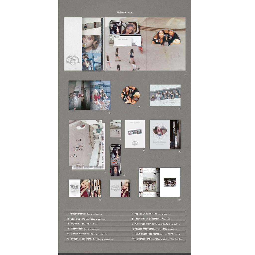 [Pre-order] NMIXX - 1st Full Album [Blue Valentine] (+Online Benefit)