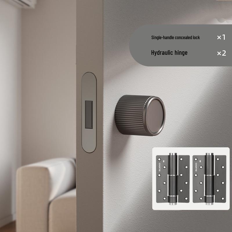 Kugelförmiges minimalistisches verstecktes Türschloss: Unsichtbar, abschließbar, einseitig für Schlafzimmer-Innenbereich, ohne Griff