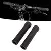2 Pcs Handlebar Grips Shockproof Anti Slip Texture Soft Comfortable Black Mountain Bike Grips for Many Standard Bikes