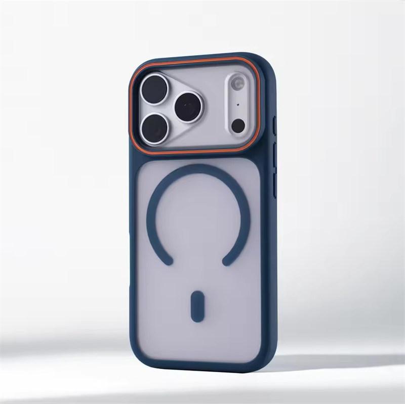 Luxury Matte Translucent For Magsafe Case For iPhone 17 16 Pro Max 15 14 Plus 13 12 11 Magnetic Wireless Charging Shockproof Cover